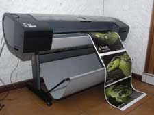 HP Z3200 printing samples.